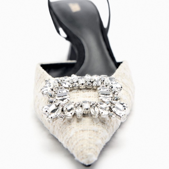 ‼️SOLD‼️Zara rhinestone heels - Picture 3 of 4